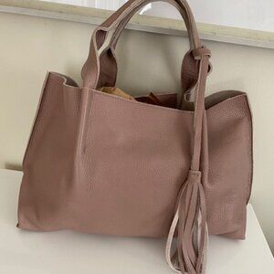Isabel Italian pebbled leather tote